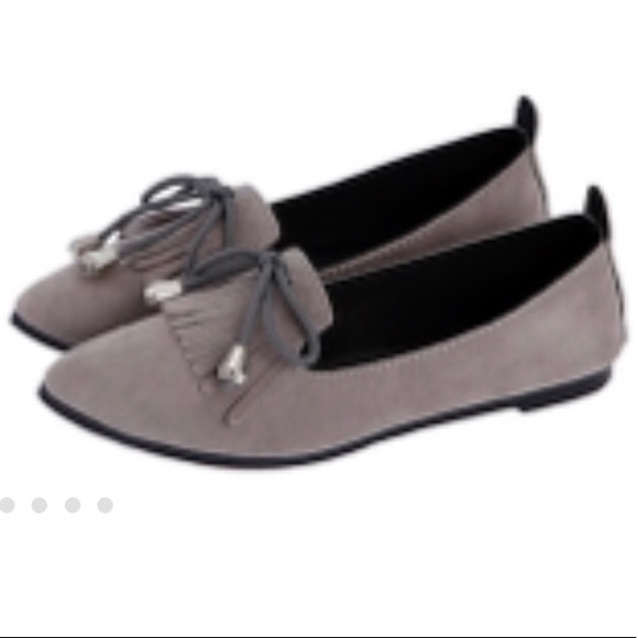 🆕Pointed toes suede tasseled loafer flats - Picture 4 of 5